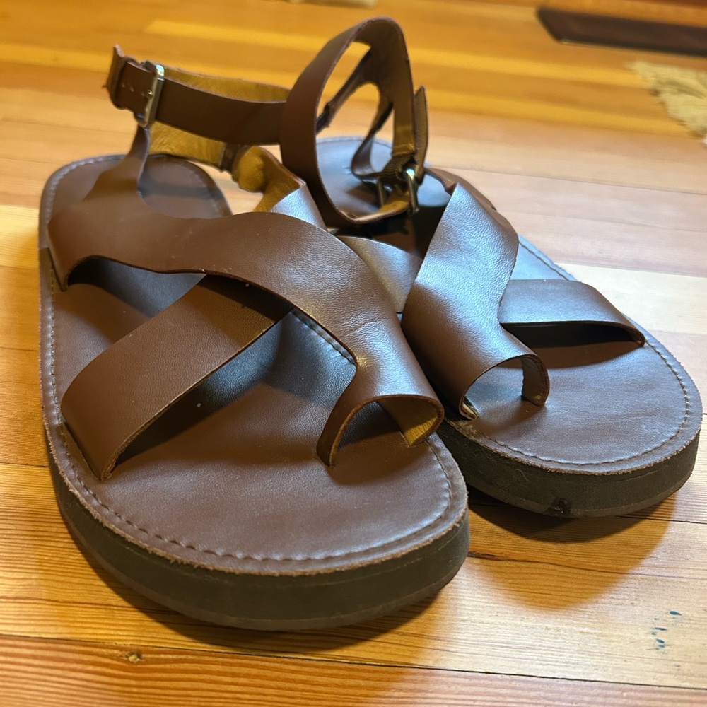 Madewell Natasha Platfom Sandal in Dark Coffee - Picture 6 of 8